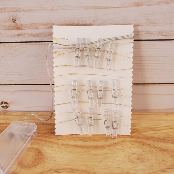 Brilliant Ideas Clip Wire Lights 20 LEDs 7 Ft Indoor Use Battery Operated - Picture 6 of 13